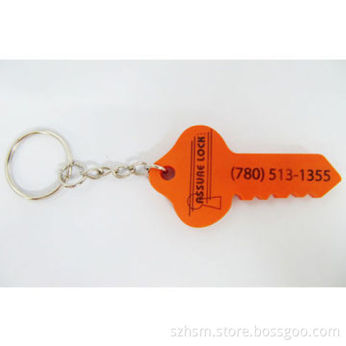 Custom Reflective Cartoon Souvenir Promotional Soft PVC LED Key Chain
